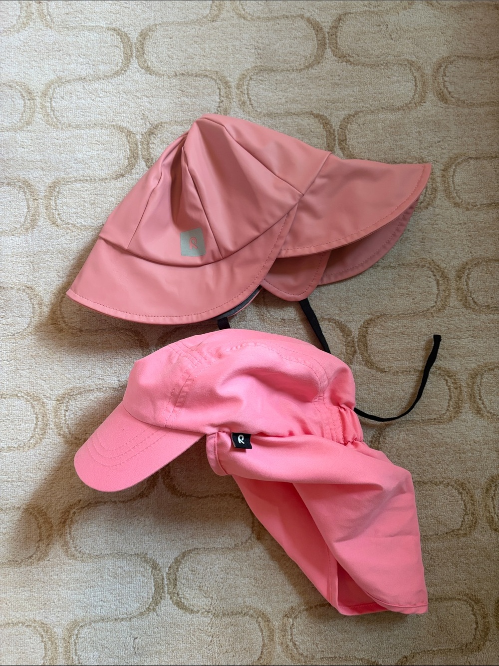Reima Kids Sun Hat and Rain Hat with Neck Flap - Pink